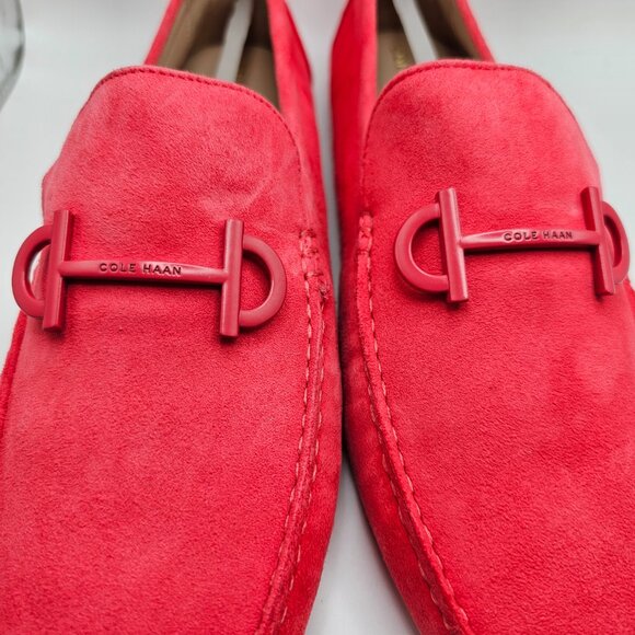 NIB Women's Cole‎ Haan Tully Driver Loafers Geranium Suede Size 10B - Picture 9 of 9